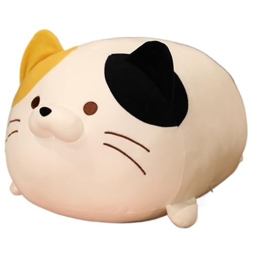 KUKUShining Katzen Plüschtier, Kuscheltier Kissen Süßes Weiches Puppen Spielzeug Cartoon for Kinder Erwachsene Geburtstagsgeschenk Umarmen Entspannen(White,60cm/23.6in) von KUKUShining
