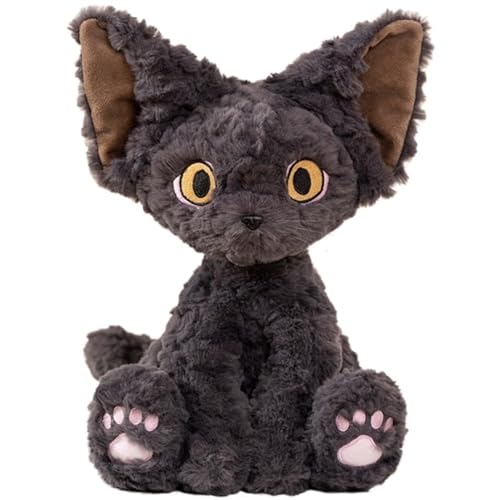KUKUShining Katzen Plüschtier, Süße Kuscheltiere Puppen Weiches Pelziges Kissen Kätzchen Plüschtier for Geburtstagsjungen Mädchen Babys von KUKUShining