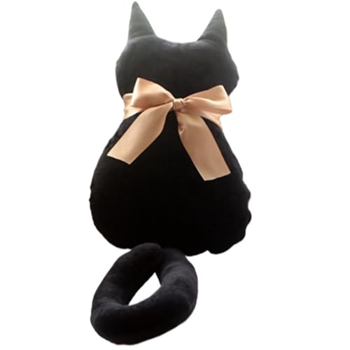 KUKUShining Katzen Plüschtier, Süßes Stofftier Kätzchen Puppen Weiches Kissen Kawaii Plüschtiere for Kinder Mädchen Jungen Geburtstag(Black) von KUKUShining