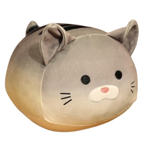KUKUShining Katzen Plüschtier, Süßes Weiches Stofftierkissen Puppenspielzeug Cartoon-Kissen for Umarmen Von Kindern for Geburtstag(Black,40cm/15.75in) von KUKUShining