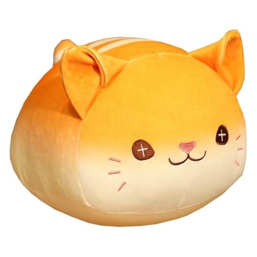 KUKUShining Katzen Plüschtier, Süßes Weiches Stofftierkissen Puppenspielzeug Cartoon-Kissen for Umarmen Von Kindern for Geburtstag(Brown,40cm/15.75in) von KUKUShining