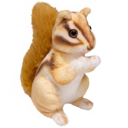KUKUShining Kleines Eichhörnchen Plüschtier, Süße Kuscheltiere Puppen Weiches Kissen Simulations Plüschtier for Geschenke Kinderdekorationen(Orange,27cm/10.62in) von KUKUShining