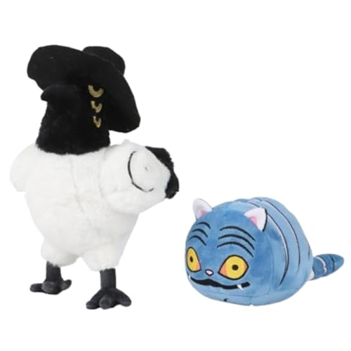 KUKUShining Kpop Dämonenjäger Plüschtier, Süße Stofftierpuppen Tiger Plüschtier for Fans Halloween Geburtstag Desktop Geschenke(2PCS) von KUKUShining