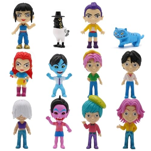KUKUShining Kpop Demon Figuren, Süßes Einzigartiges Lustiges Sammlerspielzeug Modellset for Hunters Fans Halloween Und Geburtstagsgeschenke Den(12pcs) von KUKUShining
