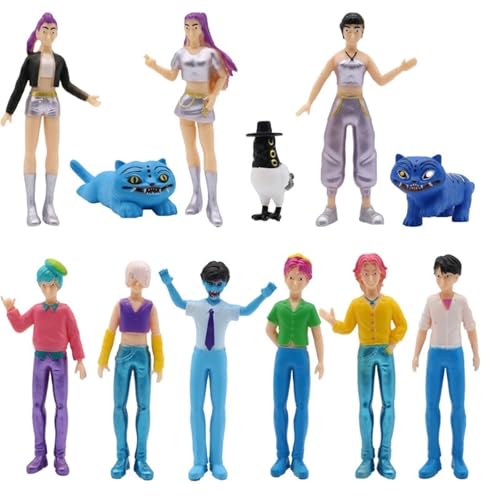 KUKUShining Kpop Demon Figuren, Süßes Einzigartiges Lustiges Sammlerspielzeug Modellset for Hunters Fans Halloween Und Geburtstagsgeschenke Den(12pcs B) von KUKUShining