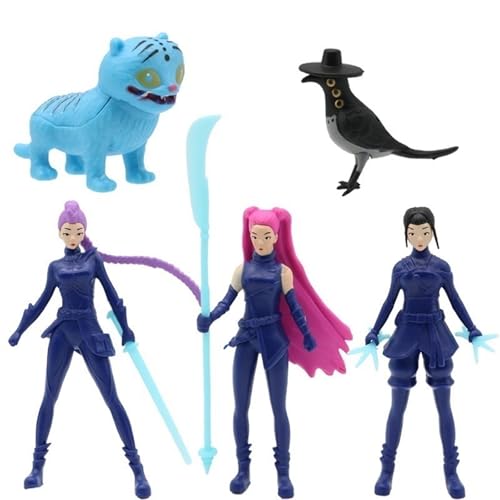 KUKUShining Kpop Demon Figuren, Süßes Einzigartiges Lustiges Sammlerspielzeug Modellset for Hunters Fans Halloween Und Geburtstagsgeschenke Den(5pcs) von KUKUShining