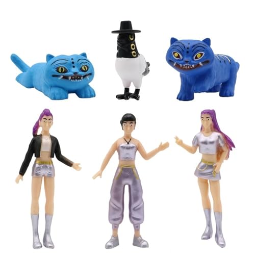 KUKUShining Kpop Demon Figuren, Süßes Einzigartiges Lustiges Sammlerspielzeug Modellset for Hunters Fans Halloween Und Geburtstagsgeschenke Den(6pcs B) von KUKUShining