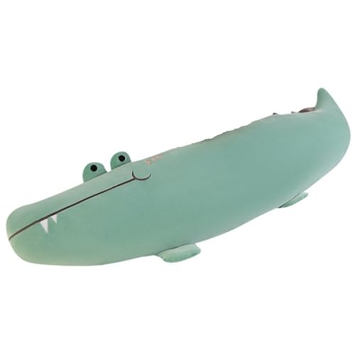 KUKUShining Krokodil Plüsch Kissen, Weiche Stofftiere Puppen Wurfkissen Dekoratives Kissen Plüschtier Zum Umarmen Und Schlafen(100cm/39.4in) von KUKUShining