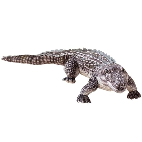 KUKUShining Krokodil Plüschtier, Realistisch Weich Kuschelig Stofftier Alligator Figur Wildtier Plüschtier Spielzeug Geschenke for Kinder(Blue,96cm/37.8in) von KUKUShining