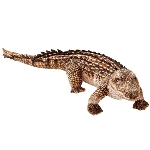 KUKUShining Krokodil Plüschtier, Realistisch Weich Kuschelig Stofftier Alligator Figur Wildtier Plüschtier Spielzeug Geschenke for Kinder(Brown,96cm/37.8in) von KUKUShining
