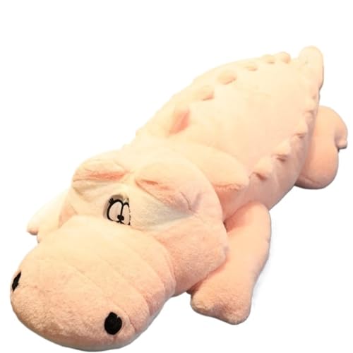 KUKUShining Krokodil Plüschtier, Schönes Weiches Kuscheltierkissen Süßes Lebensechtes Lustiges Plüschtier for Das Geburtstagssofa for Kinder(Light pink) von KUKUShining