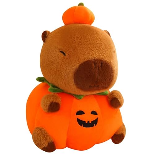 KUKUShining Kürbis Capybara Plüschtier, Süße Stofftier Puppe Kawaii braunes Capybara Plüschtier for Mädchen Kinder Valentinstagsgeschenk(50cm/19.7in) von KUKUShining
