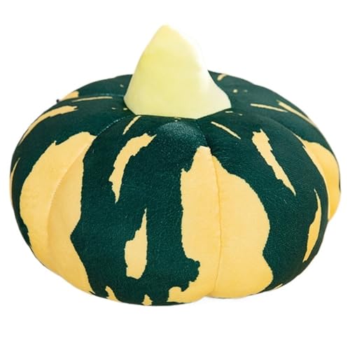 KUKUShining Kürbis Plüsch, Kuscheltier Weiches Gefülltes Dekokissen Dekoratives Kissen Flauschiges Kürbis Plüschtier Für Die Partydekoration(Green,45cm/17.7in) von KUKUShining
