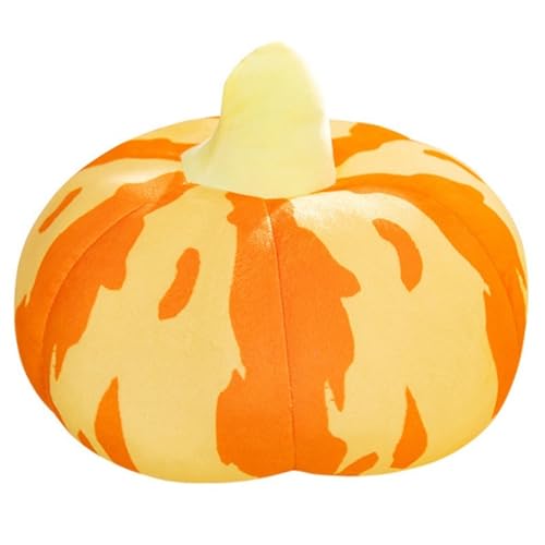 KUKUShining Kürbis Plüsch, Kuscheltier Weiches Gefülltes Dekokissen Dekoratives Kissen Flauschiges Kürbis Plüschtier Für Die Partydekoration(Yellow,45cm/17.7in) von KUKUShining