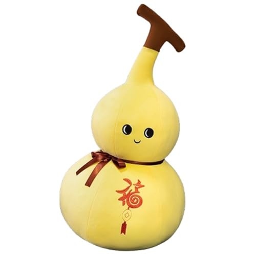 KUKUShining Kürbis Plüsch, Simulation Kürbissuppe Kissen Dekorative Kissen Plüschtier Spielzeug Geburtstagsgeschenk Für Kinder Erwachsene(Yellow,65cm/25.6in) von KUKUShining