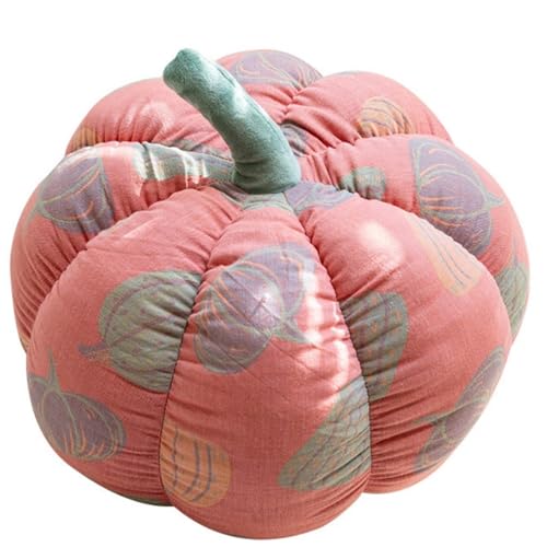 KUKUShining Kürbis Plüschkissen, Gefüllte Flauschige Bodenkissen Dekoratives Sitzkissen for Stuhl Bett Auto Sofa(Red,20cm/7.8in) von KUKUShining