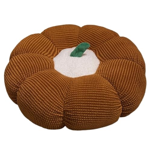KUKUShining Kürbis Plüschtier, Weiches Süßes Gefülltes Kissen Plüschtier for Kinder Weihnachten Ostern Geburtstagskissen Geschenksofa(Dark Brown,45cm/17.7in) von KUKUShining