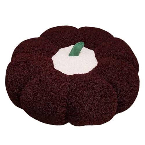 KUKUShining Kürbis Plüschtier, Weiches Süßes Gefülltes Kissen Plüschtier for Kinder Weihnachten Ostern Geburtstagskissen Geschenksofa(Dark red,45cm/17.7in) von KUKUShining