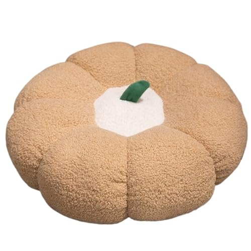 KUKUShining Kürbis Plüschtier, Weiches Süßes Gefülltes Kissen Plüschtier for Kinder Weihnachten Ostern Geburtstagskissen Geschenksofa(Off White,45cm/17.7in) von KUKUShining