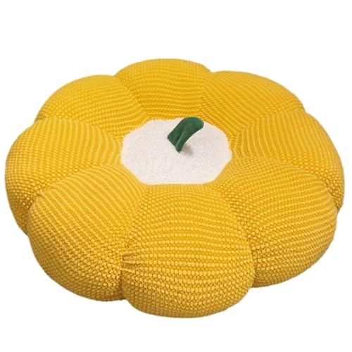 KUKUShining Kürbis Plüschtier, Weiches Süßes Gefülltes Kissen Plüschtier for Kinder Weihnachten Ostern Geburtstagskissen Geschenksofa(Yellow,50cm/19.6in) von KUKUShining