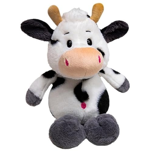KUKUShining Kuh Plüschtier, Kuscheltier Stofftier Puppe Kuschelweiche Kawaii Milchvieh Plüsch Spielzeug Geschenk Für Kinder Jungen(30cm/11.8in) von KUKUShining