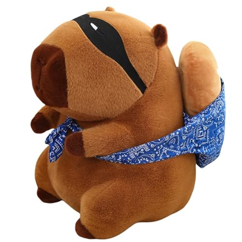 KUKUShining Kuscheliges Capybara Plüschtier, Weiches Stofftier for Umarmen Plüschpuppen Mit Augenmaske Und Brot Als Geschenk for Kinder KUKUShining Kuscheliges Capybara Plüschtier, Weiches Stofftier for Umarmen Plüschpuppen Mit Augenmaske Und Brot Als Geschenk for Kinder von KUKUShining