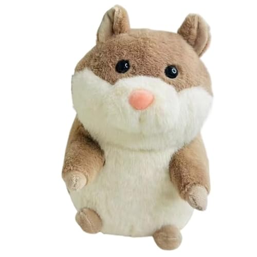 KUKUShining Kuscheliges Hamster Plüschtier, Weiches Flauschiges Süßes Kissen Umarmungskissen Puppe Kuscheltier Plüschtier for Jungen Und Mädchen(Beige) von KUKUShining