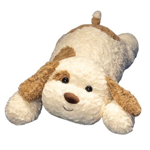 KUKUShining Kuscheliges Plüschtier Mit Hund, Liegender Spaß Lebensecht Weich Ausgestopfter Welpe Geschenke for Valentinstag Festival Ostern(70cm/27.55in) von KUKUShining