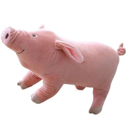 KUKUShining Kuscheliges Schweinchen Plüschtier, Süßes Rosa Weiches Umarmungskissen Lustiges Schwein Stofftier Weihnachts Geburtstags(25cm/9.8in) von KUKUShining
