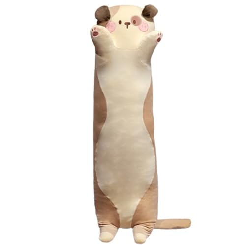 KUKUShining Langer Hund Plüsch, Weiches Süßes Kuscheltier Umarmungskissen Kawaii Welpen Plüschtier Spielzeug Geschenke for Kinder Liebhaber(Brown,90cm/35.4in) von KUKUShining