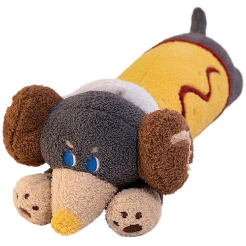 KUKUShining Langes Hunde Plüschkissen, Süße Stofftier Welpenpuppen Weiches Flauschiges Plüschtier Als Geschenk for Geburtstag Kinder Umarmen Und Schlafen(Yellow) von KUKUShining