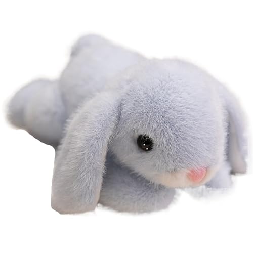 KUKUShining Langohr Plüschhase, Weiches Kuscheliges Stofftier Puppe Kaninchen Umarmungskissen Oster Plüschtier Spielzeug Für Kleinkinder(Blue) von KUKUShining