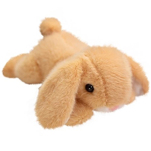 KUKUShining Langohr Plüschhase, Weiches Kuscheliges Stofftier Puppe Kaninchen Umarmungskissen Oster Plüschtier Spielzeug Für Kleinkinder(Orange) von KUKUShining