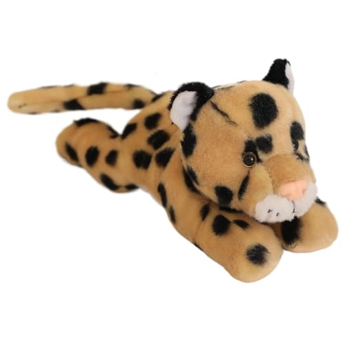 KUKUShining Leoparden Plüsch, Weiche Kuschelige Stofftier Puppe Geparden Plüschtier Kuscheliges Spielbegleiter Geschenk Für Kinder Erwachsene von KUKUShining