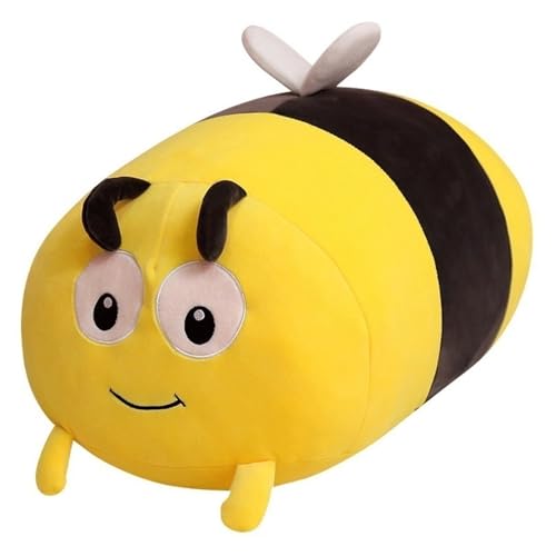 KUKUShining Marienkäfer Plüschtier, Käfer Plüschkissen Süßes Weiches Kuscheltier Umarmung Spielzeug Für Geburtstag Valentinstag Kinder Heimdekoration(Bee,60cm/23.6in) von KUKUShining