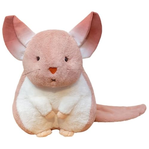 KUKUShining Maus Plüschtier, Weiches Süßes Kuscheltier Puppe Umarmungskissen Simuliertes Hamster Plüsch Spielzeug Für Kinder Babys(Pink,55cm/21.65in) von KUKUShining