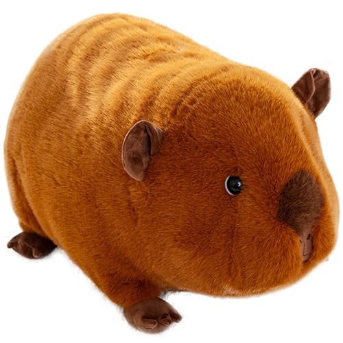 KUKUShining Meerschweinchen Plüsch, Weiche Kuschelige Stofftiere Schweine Puppen Plüschtier Umarmungskissen Geschenk Für Kinder Mädchen Jungen(Brown,34cm/13.4in) von KUKUShining