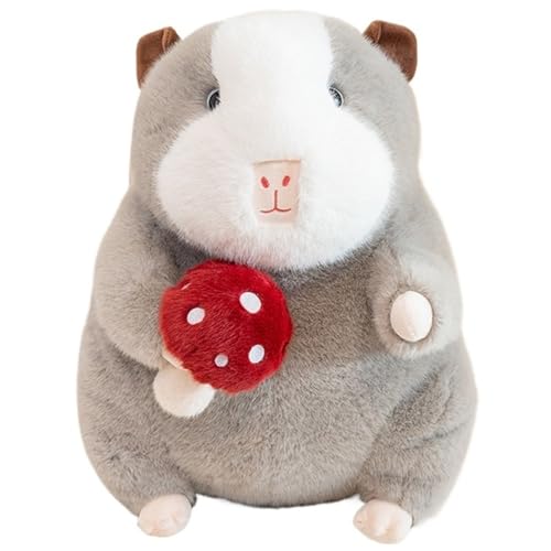 KUKUShining Meerschweinchen Plüschtier, Kuschelige Stofftiere Schweine Puppen Kissen Mit Gemüse Plüsch Spielzeug Geschenke for Kinder(Gray,45cm/17.7in) von KUKUShining