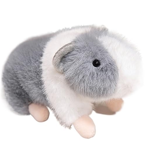 KUKUShining Meerschweinchen Plüschtier, Süßes Weiches Hamster Kuscheltier Plüschkissen Puppen for Kindergeburtstagsgeschenke(Gray,20cm/7.87in) von KUKUShining