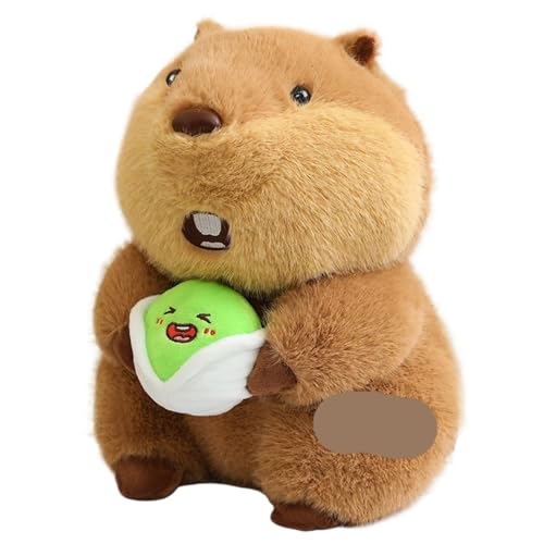 KUKUShining Murmeltier Plüschtier, Realistisches Lustiges Stofftier Süßes Weiches Plüschtier Zur Heimdekoration for Freunde Mädchen Und Kinder(Pistachio,30cm/11.8in) von KUKUShining