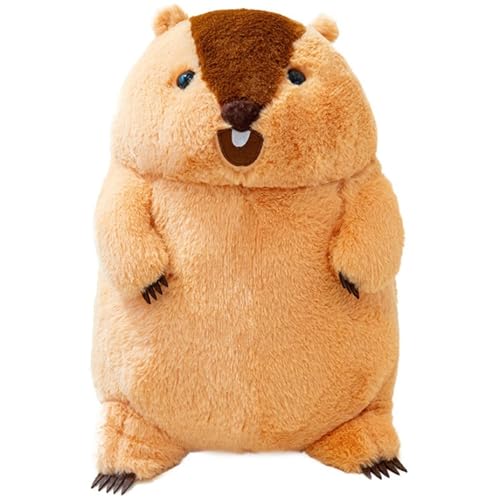 KUKUShining Murmeltier Plüschtier, Realistisches Stofftier Weiches Süßes Plüschtier Murmeltier for Geburtstag Heimdekoration Geschenk for Kinder(Brown A,40cm/15.75in) von KUKUShining