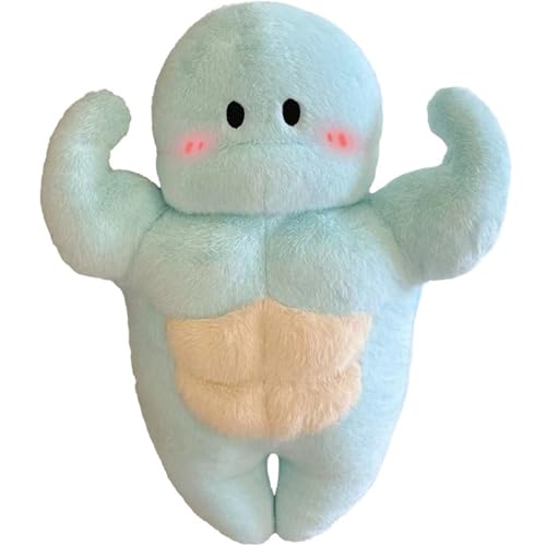 KUKUShining Muskelschildkröte Plüschtier, Süße Weiche Stofftierpuppen Umarmende Plüschtiere for Kinder Geschenk for Geburtstag Ostern Weihnachten von KUKUShining