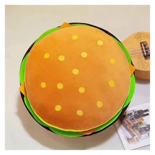 KUKUShining Niedliche Plüschtiere, Lustige Burger, Pizzastücke, Pommes Pommes-Plüschtiere, for Kinder Entworfen, Perfekt Als Zimmerdekoration Und Spielen.(Burger,50cm/19.8in) von KUKUShining