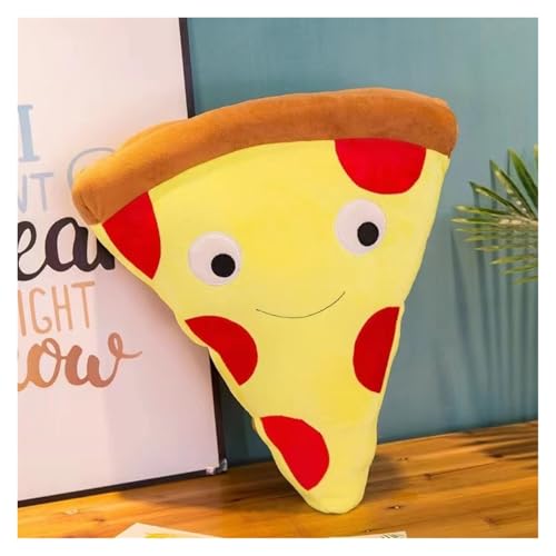 KUKUShining Niedliche Plüschtiere, Lustige Burger, Pizzastücke, Pommes Pommes-Plüschtiere, for Kinder Entworfen, Perfekt Als Zimmerdekoration Und Spielen.(Pizza,60cm/23.9in) von KUKUShining