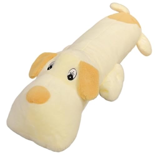KUKUShining Niedliches Plüschwelpen Spielzeug, Weiches Und Süßes Stofftier Lustiger Hund Der Flauschige Kissen Plüschpuppen Als Geschenk for Kinder(White) von KUKUShining