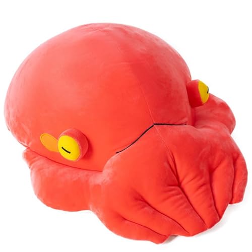 KUKUShining Oktopus Plüschtier, Weiches Süßes Kuscheltier Kawaii Puppe Umarmungskissen for Zuhause Geschenk Party Kinderkissen(Red,35cm/13.8in) von KUKUShining