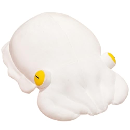 KUKUShining Oktopus Plüschtier, Weiches Süßes Kuscheltier Kawaii Puppe Umarmungskissen for Zuhause Geschenk Party Kinderkissen(White,35cm/13.8in) von KUKUShining