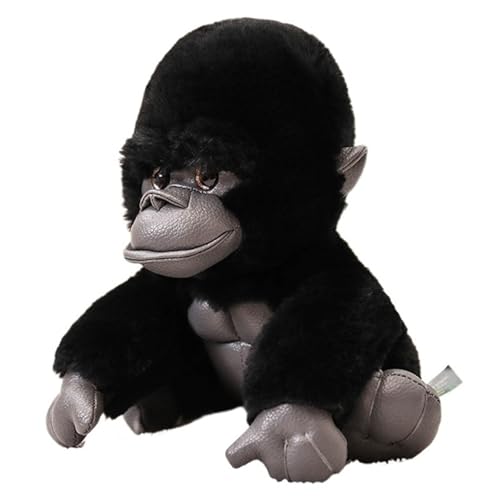 KUKUShining Orang Utan Plüschtier, Realistischer Kuscheltier AFFE Stofftier Puppe Gorilla Plüschtier Geschenk Für Kinder Erwachsene(Black,30cm/11.8in) von KUKUShining