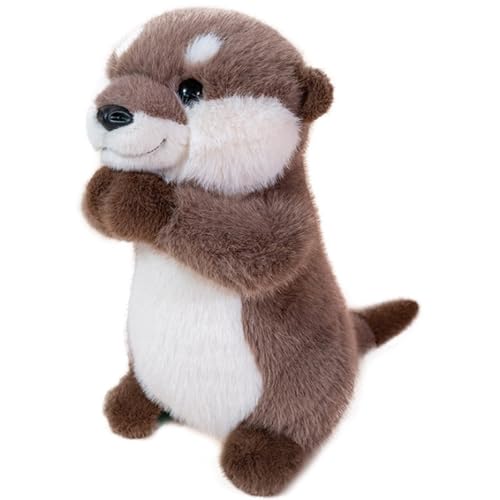 KUKUShining Otter Plüschtier, Süße Stehende Kuscheltiere Puppen Weiche Capybaras Pelzkissen Plüschtier for Geburtstag(25cm/9.8in) von KUKUShining