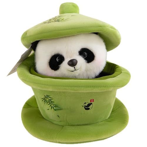 KUKUShining Panda Kuscheltier, Süßes Stofftier Teetasse Pandas Plüschtier Puppe Weiches Umarmungskissen Plüsch Spielzeug Geschenk Für Teezimmer Dekor KUKUShining Panda Kuscheltier, Süßes Stofftier Teetasse Pandas Plüschtier Puppe Weiches Umarmungskissen Plüsch Spielzeug Geschenk Für Teezimmer Dekor von KUKUShining